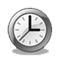 Grey Icon Clock