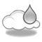 Grey Icon Rain Cloud